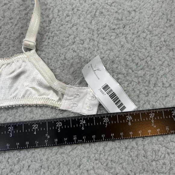 Rene Rofe Bra 36C Underwire B5048 Silky satin Gold Trim Bra - Picture 4 of 9